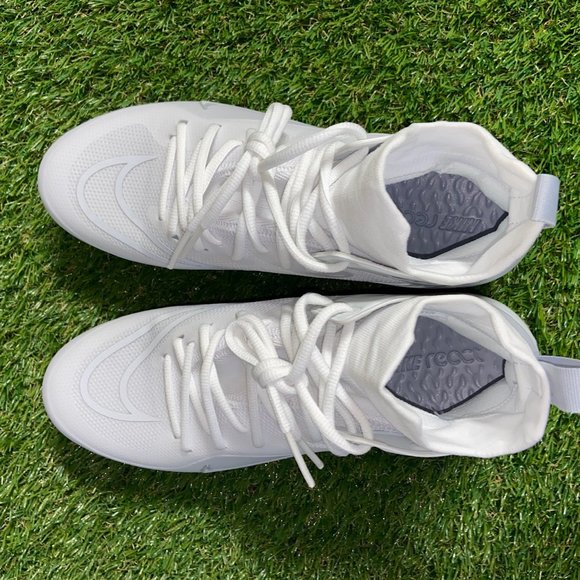 SOLD* Nike Alpha Huarache 8 Elite LAX Lacrosse Cleats White  Nike Alpha Huarache 8 Elite LAX Lacrosse Cleats White CW4440-110 Men\'s NEW